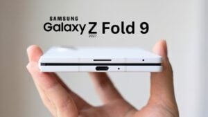 Concept render of the front of the Samsung Galaxy Z Fold 9.