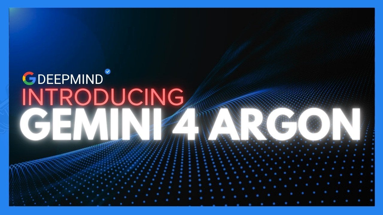 The official logo for Google's Gemini 4 Argon AI model.