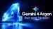 Google Gemini 4 Argon logo on a digital background.