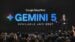 A timeline graphic showing the evolution from Gemini 4 to Gemini 5.