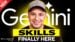 Google Gemini skills menu showing available automation options