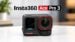 A front view of an Insta360 action camera.