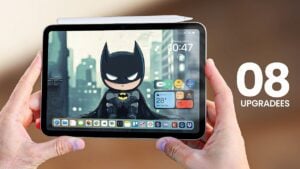 Close up of the rumored OLED display on the new iPad Mini 8.