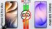 Side-by-side battery test results for three flagship smartphones.