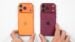The iPhone 18 Pro and iPhone 17 Pro placed side by side showing design differences.