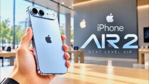 Side view showing the slim profile of the rumored iPhone Air 2.