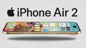 Concept render of a thin iPhone Air 2 profile.