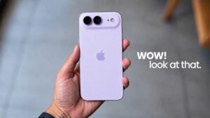 A side profile concept showing the rumored 5.22mm thickness of the iPhone Air 2.