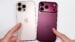 Side-by-side comparison of the iPhone 16 Pro Max and iPhone 18 Pro Max designs.
