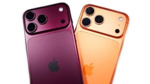 Side by side comparison of the iPhone 18 Pro Max and iPhone 17 Pro Max.