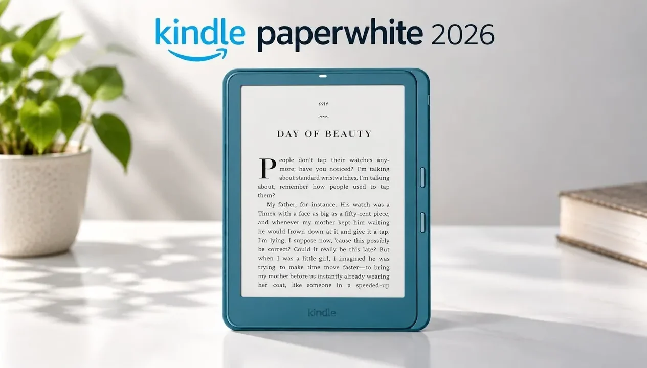 The aluminum rear housing of the Kindle Paperwhite Signature Edition.