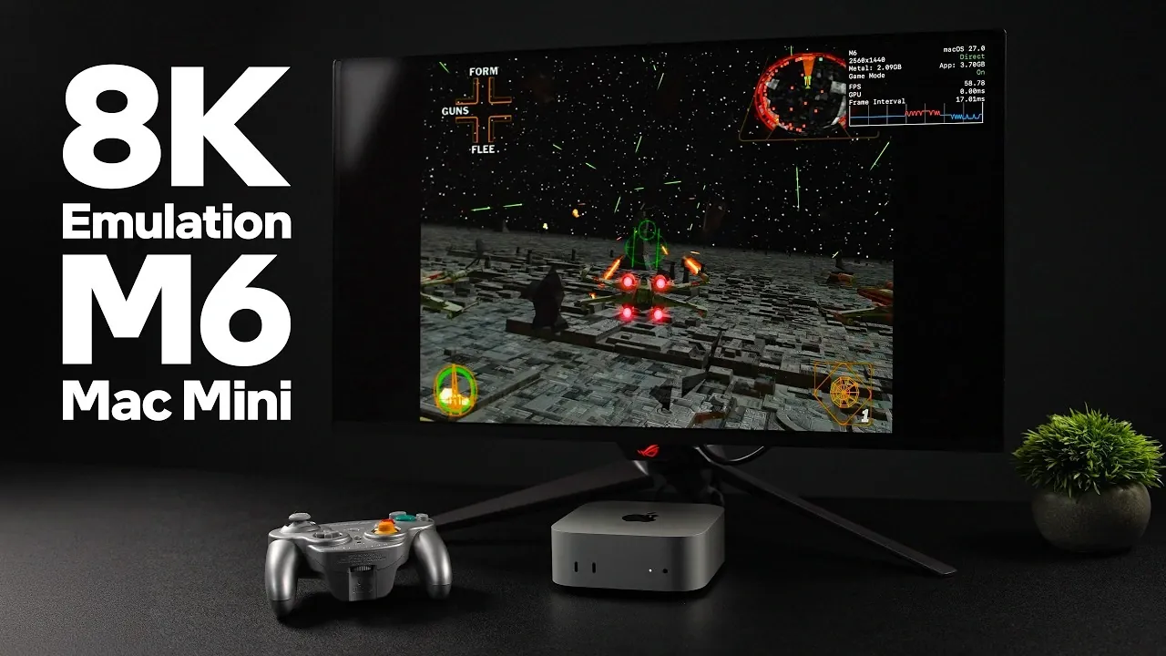F-Zero GX running at 8K resolution through the Dolphin emulator on a Mac.