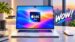 Front view of a rumored M6 MacBook Pro laptop display.