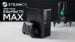 The Minisforum T5 Max small form factor PC resting on a desk.