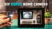 A custom security camera hidden discreetly inside a wooden picture frame.