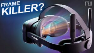 Front view of the Pimax Crystal Pro wireless VR headset