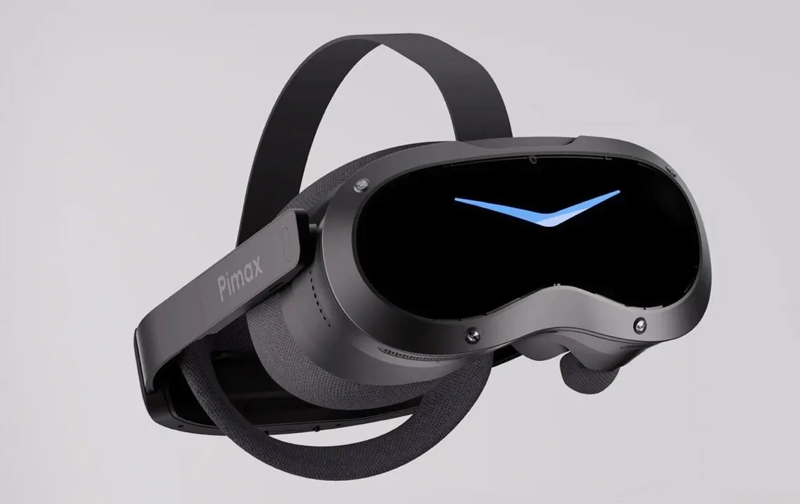 Side profile of the Pimax Crystal Pro showing the head strap.