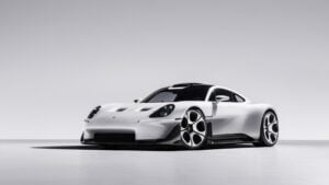 Exterior view of the Porsche Mission S super sports car