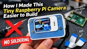 A compact 3D-printed digital camera powered by a Raspberry Pi Zero.