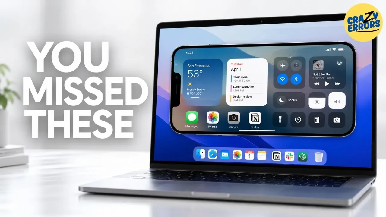 The macOS background app notifications settings menu.