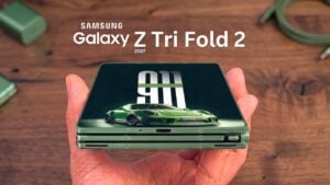 Six potential Samsung foldable smartphones arranged in a lineup