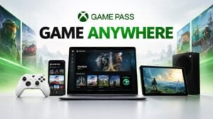 A Steam Deck displaying the Xbox Game Pass library interface.