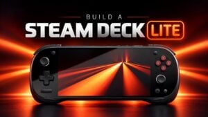 A custom Steam Deck Lite build running PC games.
