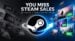 A user browsing personalized game recommendations on the Steam store.