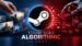 Steam interface highlighting personalized algorithmic game recommendations