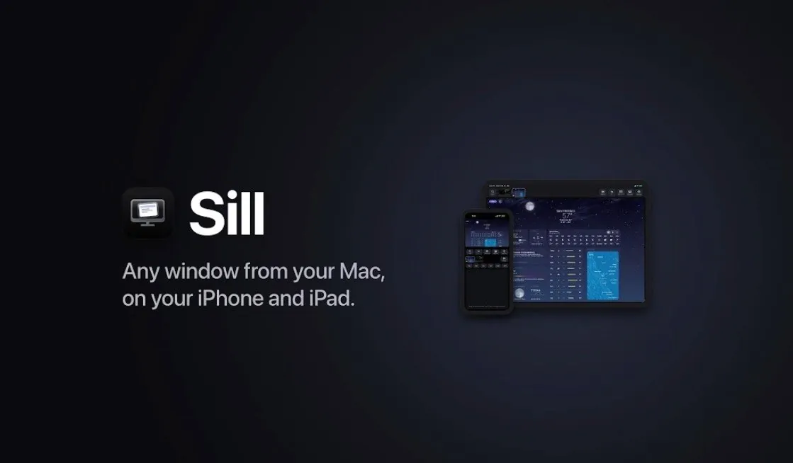 An iPhone screen showing a macOS application window.