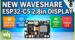 Top view of the WaveShare ESP32-C5 development board showing the organized component layout.