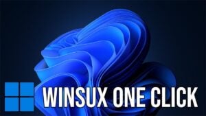 PowerShell terminal running the WinSux optimization script in Windows.