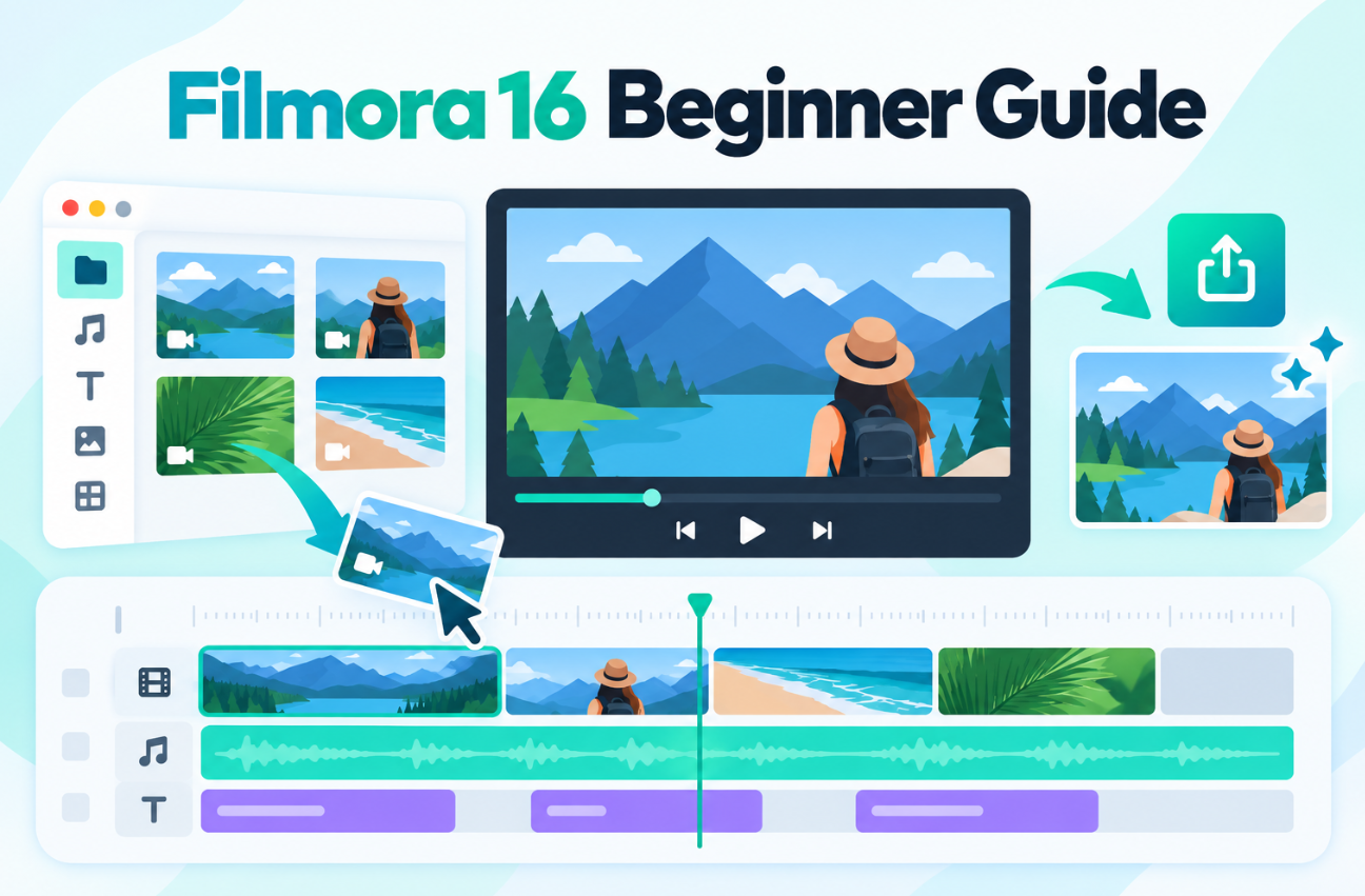 Following a simple editing workflow from imported footage to a finished first video.