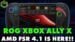 AMD FSR 4.1 preview driver upscaling settings displayed on screen.