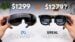 Side-by-side comparison of XREAL Aura and Meta VR glasses.