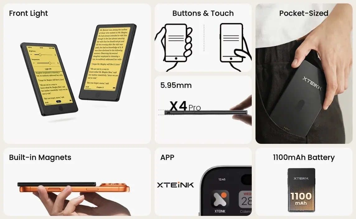 XTEINK X4 Pro features